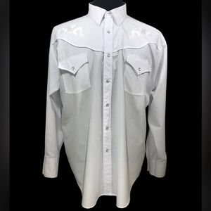 Vintage Ely Diamond (Rosa Blanca Pearl Snap) Country/Western Style Shirt